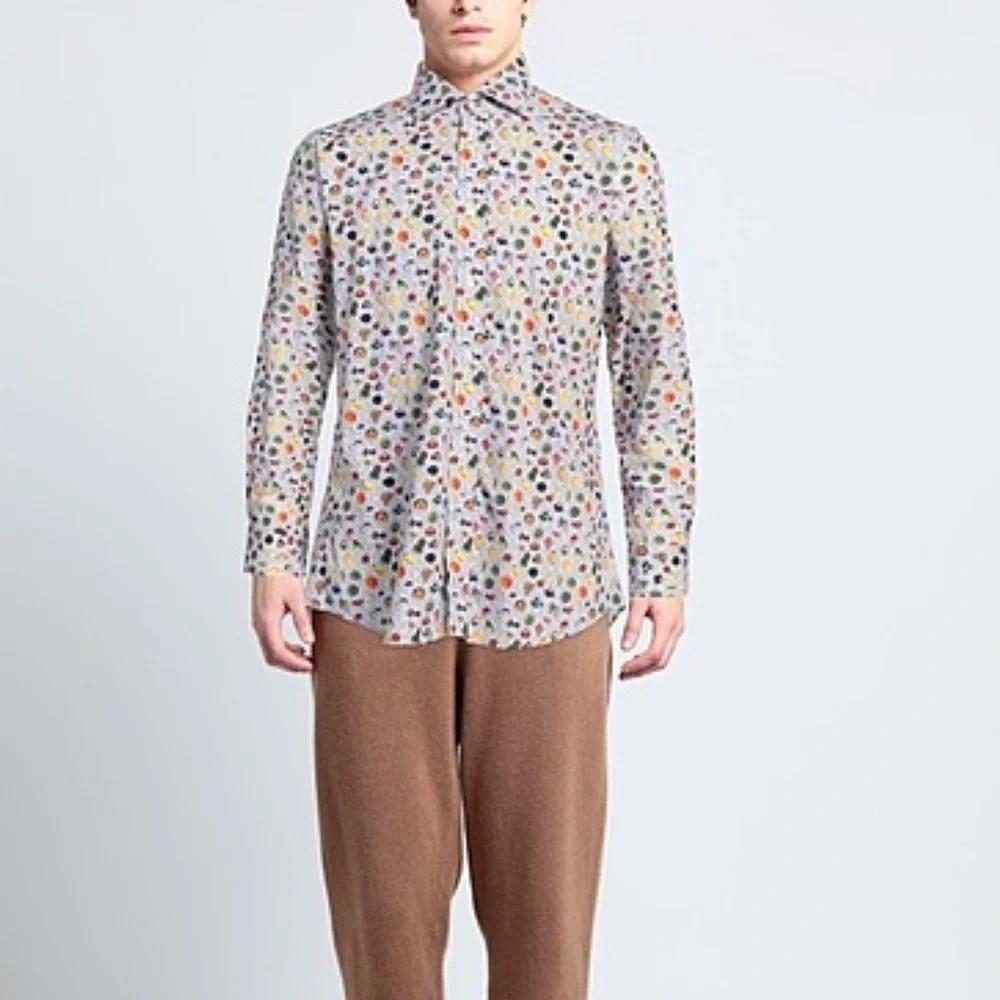 MIRTO vegetable print button down shirt - Picture 2 of 10